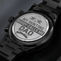 My Hunting Buddy - Engraved Black Chronograph Watch