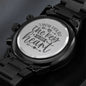 You Hold The Key - Engraved Black Chronograph Watch