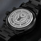 Good Things - Engraved Black Chronograph Watch