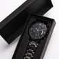 Gift for Husband to Be - Engraved Black Chronograph Watch