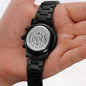 All of Me - Engraved Black Chronograph Watch