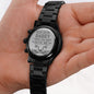 Ride Safe Daddy - Engraved Black Chronograph Watch