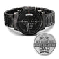 My Hunting Buddy - Engraved Black Chronograph Watch