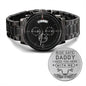 Ride Safe Daddy - Engraved Black Chronograph Watch