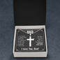 Gift for Dad - My Number One Man - Cross Necklace with Ball Chain