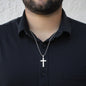 Gift for Dad - My Number One Man - Cross Necklace with Ball Chain