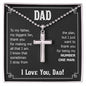 Gift for Dad - My Number One Man - Cross Necklace with Ball Chain
