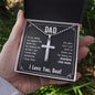 Gift for Dad - My Number One Man - Cross Necklace with Ball Chain