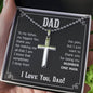 Gift for Dad - My Number One Man - Cross Necklace with Ball Chain