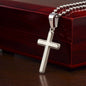 Gift for Dad - My Number One Man - Cross Necklace with Ball Chain