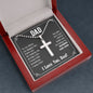 Gift for Dad - My Number One Man - Cross Necklace with Ball Chain