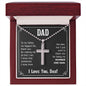Gift for Dad - My Number One Man - Cross Necklace with Ball Chain