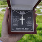 Gift for Dad - My Number One Man - Cross Necklace with Ball Chain