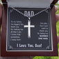 Gift for Dad - My Number One Man - Cross Necklace with Ball Chain