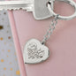 Best Mom Ever - Engraved Heart Keychain