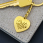 Best Mom Ever - Engraved Heart Keychain