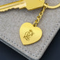 King and Queen - Engraved Heart Keychain