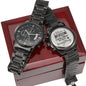 Each Other - Engraved Black Chronograph Watch