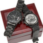 Biker Dad - Engraved Black Chronograph Watch