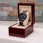 You Are - Engraved Black Chronograph Watch