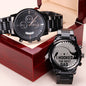 The Best Dad - Black Chronograph Watch