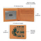 To My Dad from Daughter Graphic Leather Wallet