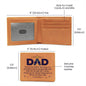 Dad You Are My Anchor Graphic Leather Wallet