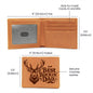 Best Bucking Dad Graphic Leather Wallet