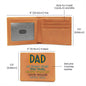Dad In Every Step Graphic Leather Wallet