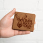 Best Bucking Dad Graphic Leather Wallet