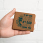 To My Dad from Daughter Graphic Leather Wallet