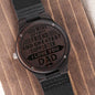 Gift for Dad - My First Friend - Engraved Wooden Watch