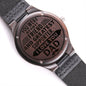 Gift for Dad - My First Friend - Engraved Wooden Watch