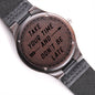Take Your Time - Engraved Wooden Watch