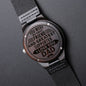 Gift for Dad - My First Friend - Engraved Wooden Watch