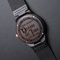 Gift for Soulmate - Oceans of Time - Engraved Wooden Watch