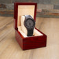 Gift for Son - Never Forget - Engraved Wooden Watch