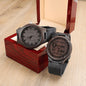 Gift for Soulmate - Oceans of Time - Engraved Wooden Watch