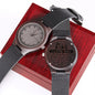Gift for Soulmate - My King - Engraved Wooden Watch