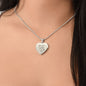 Stars to My Sky - Engraved Heart Necklace