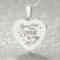 Stars to My Sky - Engraved Heart Necklace