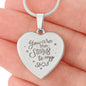 Stars to My Sky - Engraved Heart Necklace