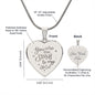 Stars to My Sky - Engraved Heart Necklace