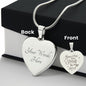 Stars to My Sky - Engraved Heart Necklace