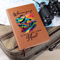 Wherever You Go - Graphic Leather Journal