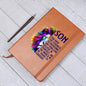 Believe in Yourself - Graphic Leather Journal for Son