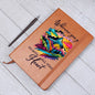 Wherever You Go - Graphic Leather Journal