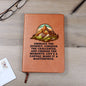 Embrace the Journey - Graphic Leather Journal