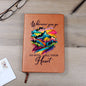 Wherever You Go - Graphic Leather Journal