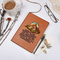 Embrace the Journey - Graphic Leather Journal